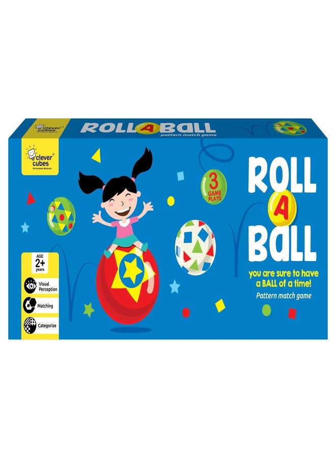 Clever Cubes Roll-A-Ball, Activity Games, Fun Learning Games, Perfect For Return Gifts, Multicolour, Kid, Multicolor - Image 1