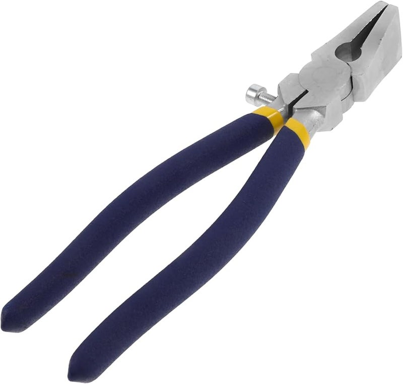 8 بوصة كماشة ثقيلة لكسر الزجاج مع فكين مسطحين لقطع الزجاج الملون والانصهار - Image 2