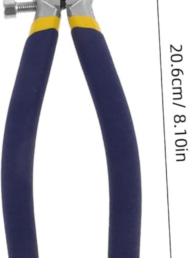 8 بوصة كماشة ثقيلة لكسر الزجاج مع فكين مسطحين لقطع الزجاج الملون والانصهار - Image 3