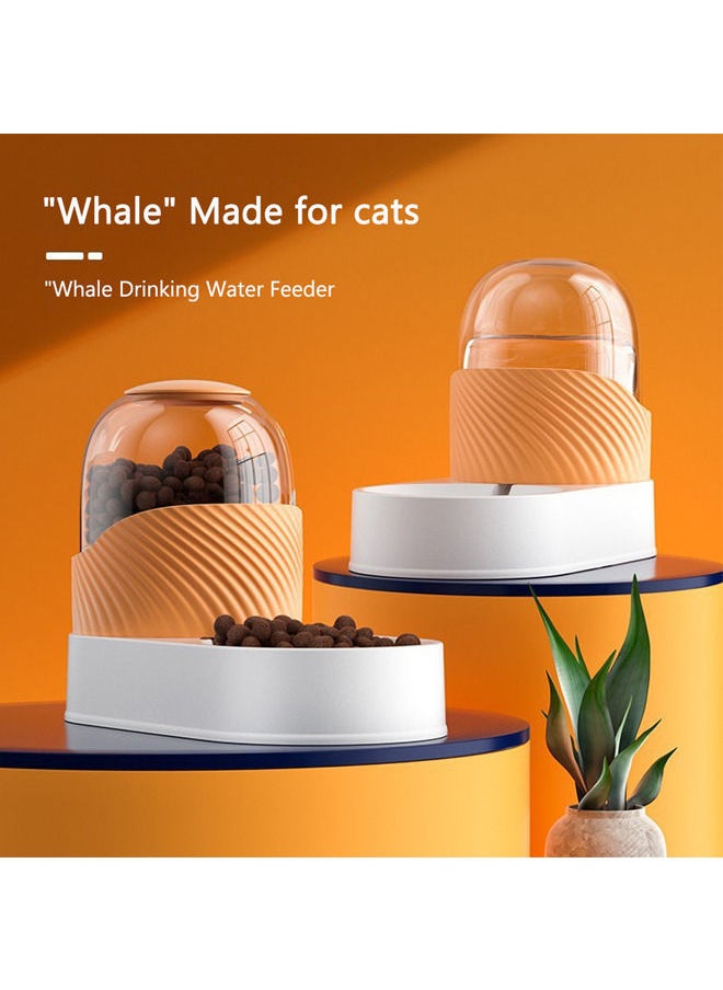 Neostyle Automatic Dog Cat Feeder and Water Dispenser,3.5L Large Capacity Set for Pets(Orange,food feeder+water dispenser)  - Image 5