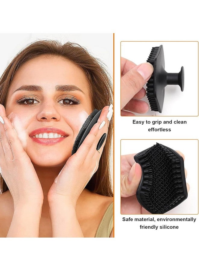 HOFASON Silicone Body Scrubber, Shower Scrubber for Nourishing Cleaning & Exfoliating Your Skin Lather Boosting Bristles with Ergonomic Non Slip Handle, Body Exfoliator for Men and Women bath brush - Image 2