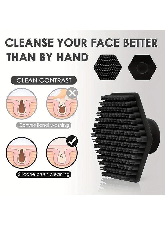 HOFASON Silicone Body Scrubber, Shower Scrubber for Nourishing Cleaning & Exfoliating Your Skin Lather Boosting Bristles with Ergonomic Non Slip Handle, Body Exfoliator for Men and Women bath brush - Image 4