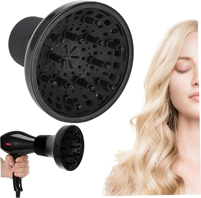 Flygon Hair Diffuser, Adjustable Hair Diffuser, Attachment for Hair Dryers, Diffuser, Hair Dryer Attachment for Hair Dryer Nozzles,for curly and natural wavy hair - Image 1