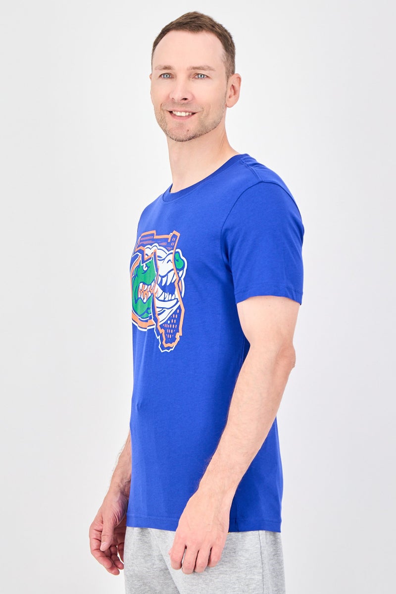 Fanatics Men Sportswear Fit Short Sleeve Florida Gators Rugby T-Shirt, Blue - Image 2