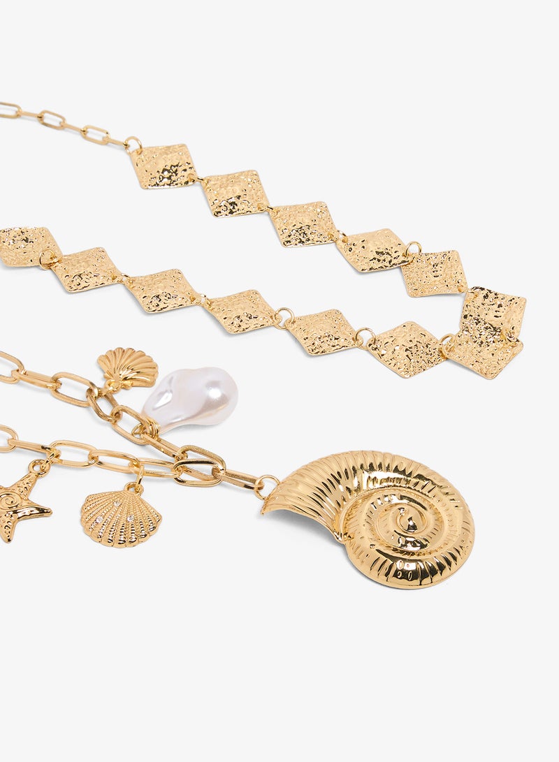 Ginger Chunky Gold Necklaces - Image 1