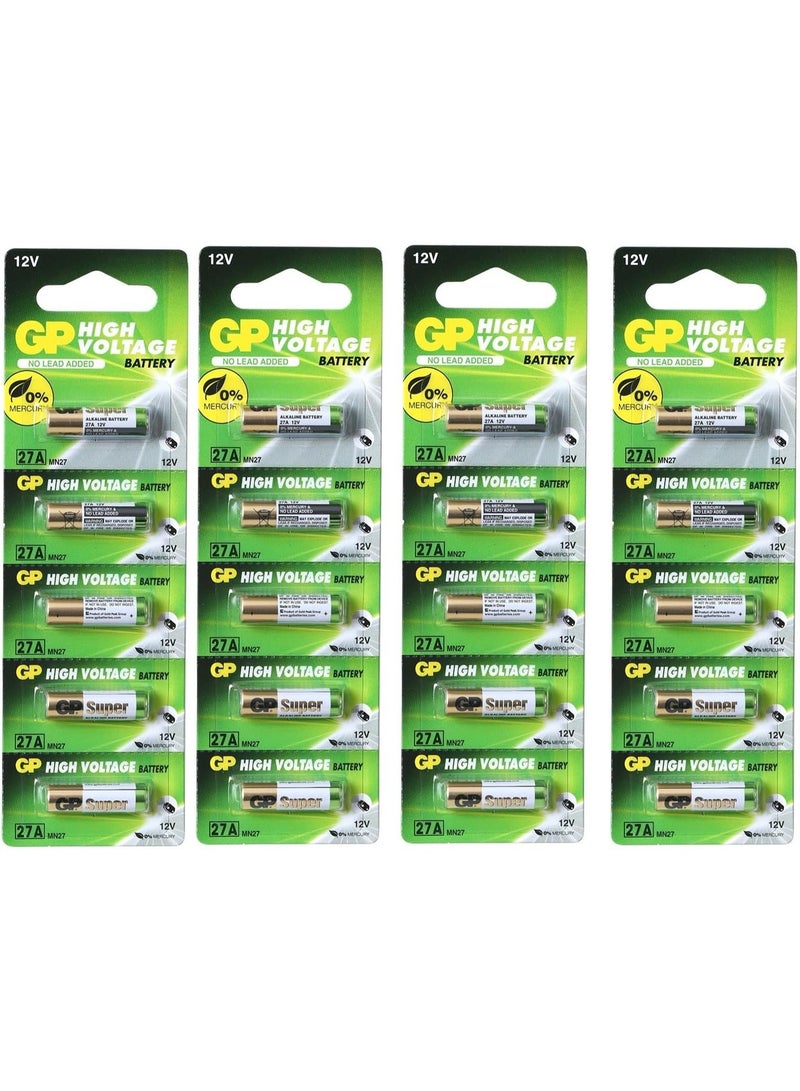 GP Batteries 12 Volt 27A Battery for Small Remote Control and Others. (Pack of 20) - Image 1