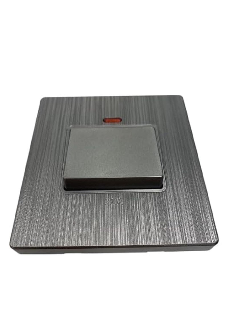 ALRAED Heater switch, 20 amps, gray color, from Al-Raed Company - Saudi made (one piece) - Image 1