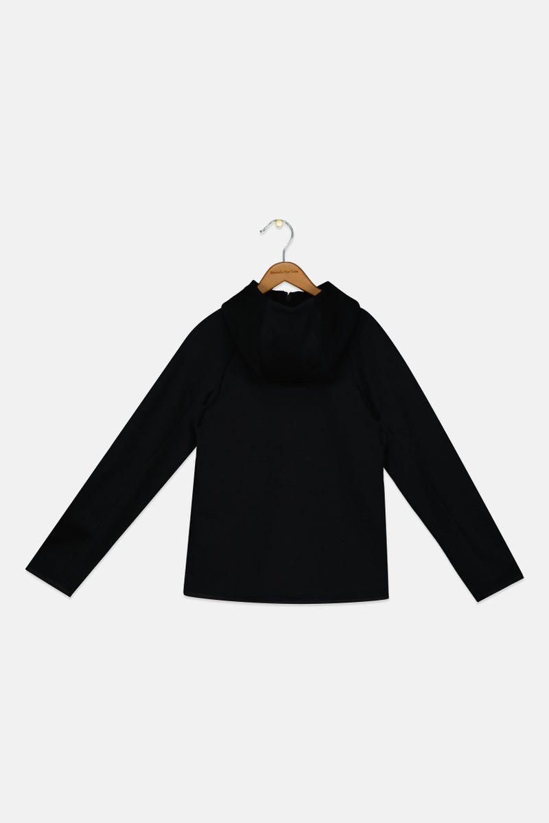 Nike ملابس رياضية للأطفال الأولاد بليزر طويل الأكمام، أسود - Image 2