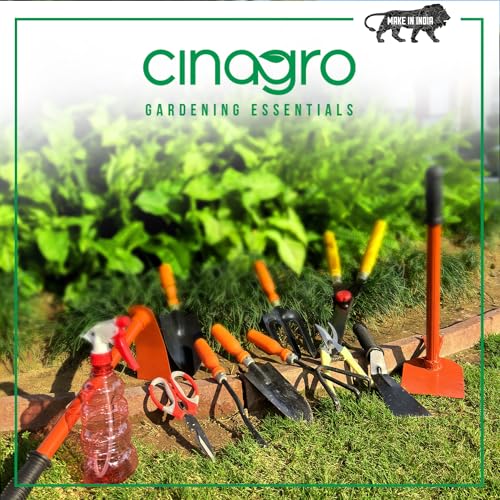 Cinagro Garden Tools Kit (Set of 6) Weeder, 2 Trowels, Hand Fork, Cultivator, Pruner | Gardening Tools Kit for Home Garden, Indoor and Outdoor Gardening for Plants and Soil - Image 5