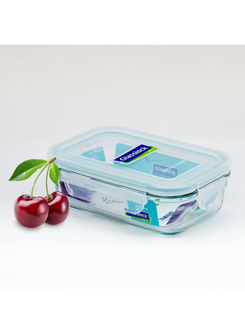 Glasslock Rectangular 400ml - Image 1