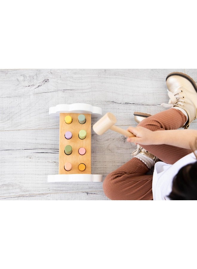 Pearhead Montessori Hammer Bench Toy, Pounding and Hammering Wooden Toy, Early Developmental Interactive Toddler Toy for Ages 1+ Years - Image 5