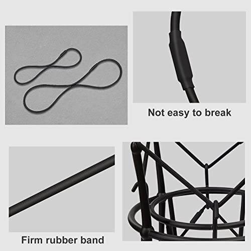 Boseen Universal Elastic Bands Replacement, Anti-aging Rubber Ring for Microphone Shock Mount Holder Clamp Clip, Set of 4 (Black) - Image 4