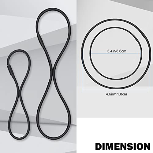 Boseen Universal Elastic Bands Replacement, Anti-aging Rubber Ring for Microphone Shock Mount Holder Clamp Clip, Set of 4 (Black) - Image 3