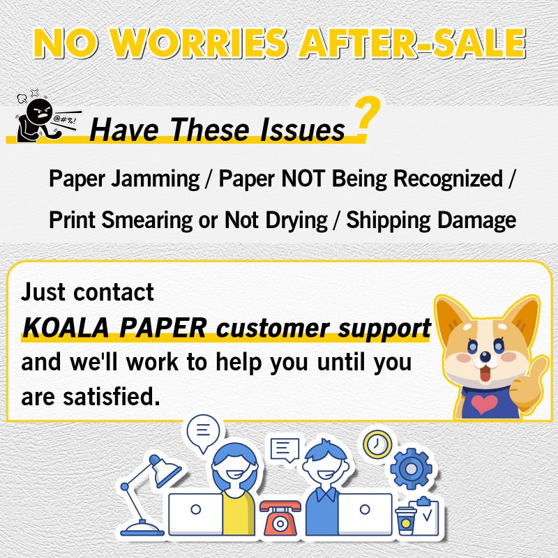 KOALA PAPER Koala Printable Clear Sticker Paper - ONLY for LASER Printer - 8.5x11 Inch 20 Sheets Full Sheet 100% Transparent Label Paper for DIY Personalized Decals, Labels - Image 5