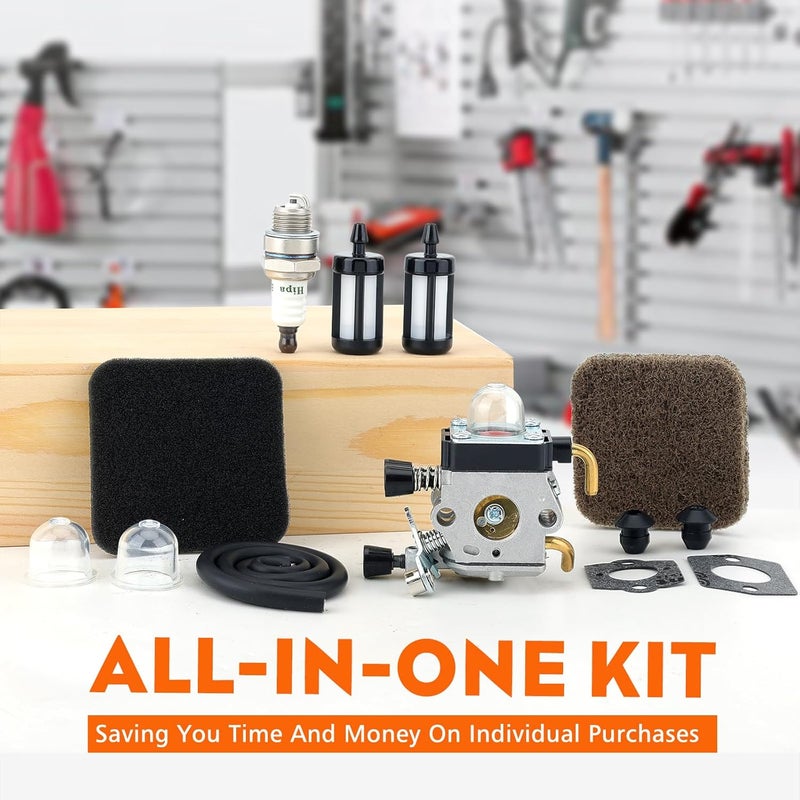 Hipa FS80R FS85R Carburetor with Air Filter for STHIL FS80 FS85 FS75 HS75 HS80 HS85 HL75 HL75K FH75 HT70 HT75 KM80 KM85 KM85R SP80 SP85 FC75 FC85 Edger Hedge Trimmer - Image 3