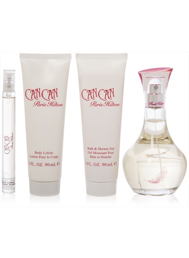 Paris Hilton طقم هدايا 4 قطع ( 1 × بخاخ عطر 3.4 أونصة + 1 × علبة بخاخ عطر 0.34 أونصة + 1 × لوشن للجسم 3 أونصة + 1 × جل استحمام 3 أونصة )، 3.4 أونصة سائلة - Image 2