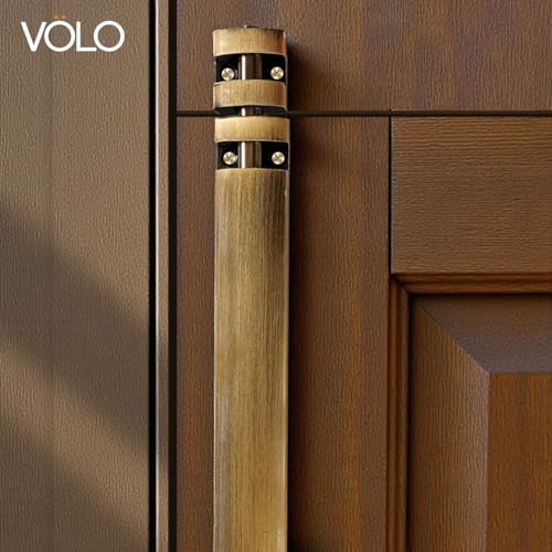 VOLO Premium Tower Bolt – Heavy Duty Door Latch/Kundi/Chitakni for Main Door & Rooms, Aluminium Body with Stainless Steel Rod, Antique Brass Finish, 18 Inch (450MM), Pack of 2 Pieces with Screws - Image 3