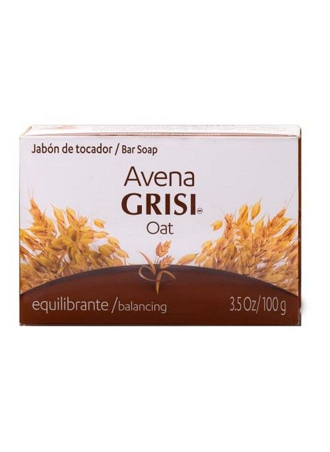Oat Soap Cleansing Balancing Soap With Natural Oat Assists In Balancing Your Skin And Moisturizing It Delicate Skin Antiacne Exfoliating Bar Soaps White (Pack Of 6)