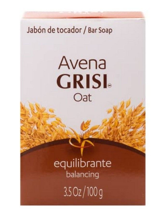 Oat Soap Cleansing Balancing Soap With Natural Oat Assists In Balancing Your Skin And Moisturizing It Delicate Skin Antiacne Exfoliating Bar Soaps White (Pack Of 6)