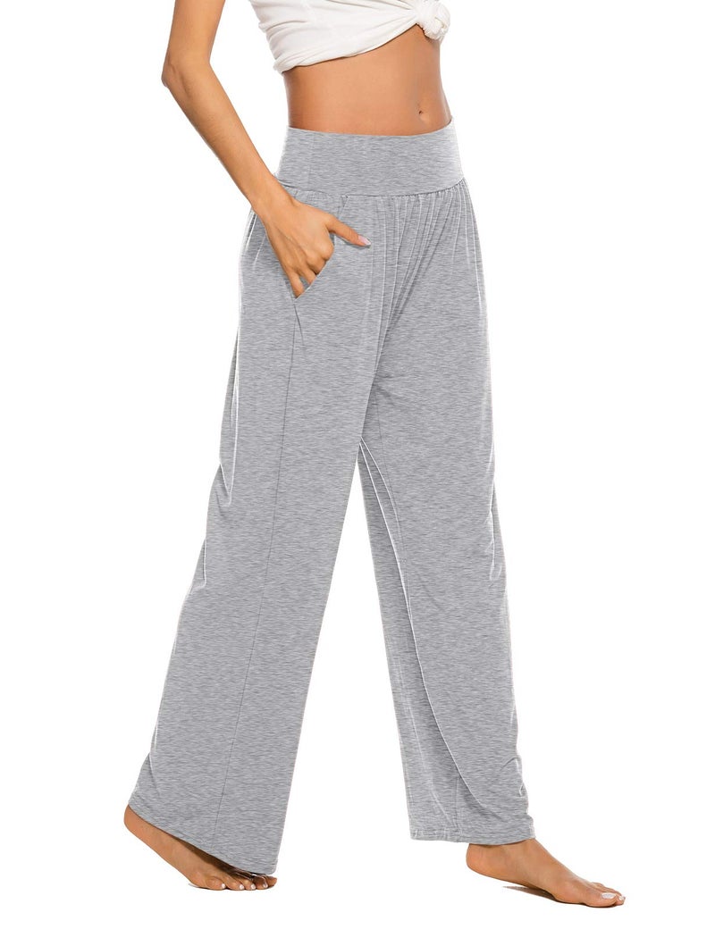 ZJCT Womens Sweatpants Comfy Loose Casual Wide Leg Yoga Workout Lounge Pants with Pockets Colour 01 XXL - Image 2
