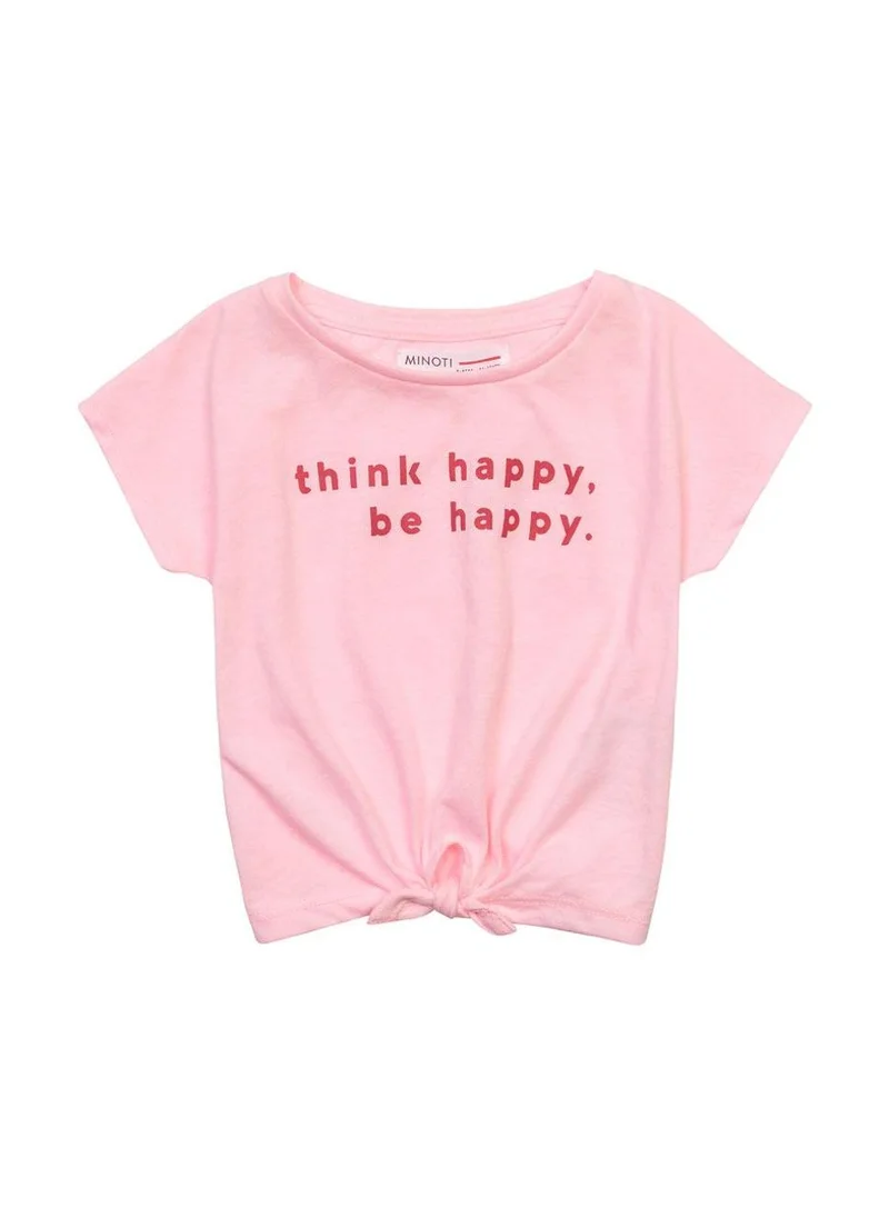 MINOTI Teen Girls Tie front T-shirt