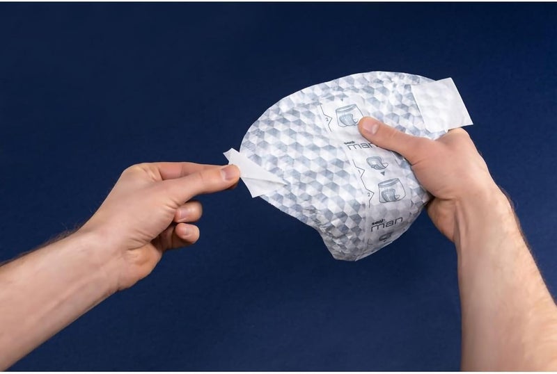 SENI Man Active Guards Male Incontinence Bladder Control Pads 712 x 9310 90 Count 6 Packs of 15 Light Absorbency with Adhesive Strip and Super Absorbent Core for Men - Image 5