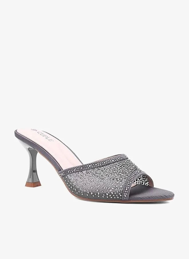 Cuple Womens mesh heeled sandals