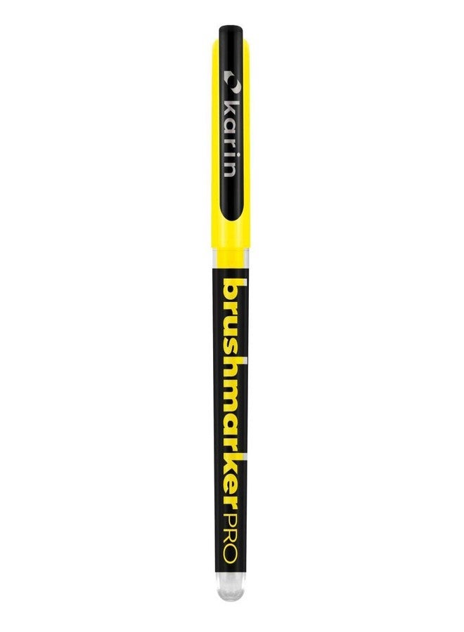 Karin Brushmarker PRO - Water-Based - Brush Tip - Neon Yellow (6102) - Image 1