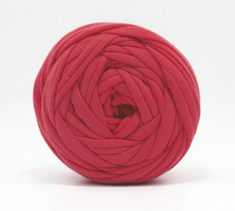 Artify | Tshirt Yarn (7mm, 500gms) | Knitting Yarn for Hand DIY Bag, Basket Cushion and Other Crochet Projects - Red - Image 2