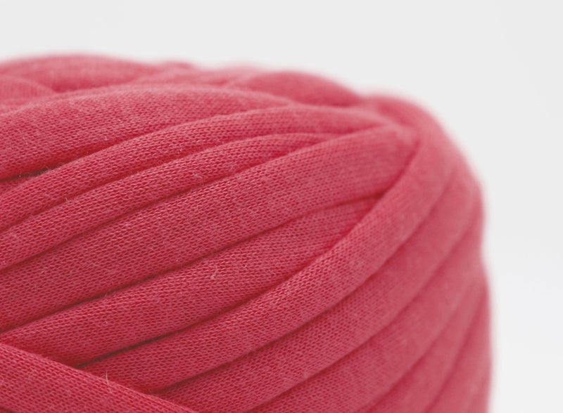 Artify | Tshirt Yarn (7mm, 500gms) | Knitting Yarn for Hand DIY Bag, Basket Cushion and Other Crochet Projects - Red - Image 3