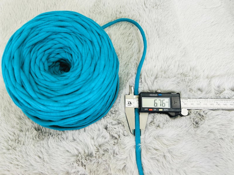 Artify | Tshirt Yarn (7mm, 500gms) | Knitting Yarn for Hand DIY Bag, Basket Cushion and Other Crochet Projects - Red - Image 5