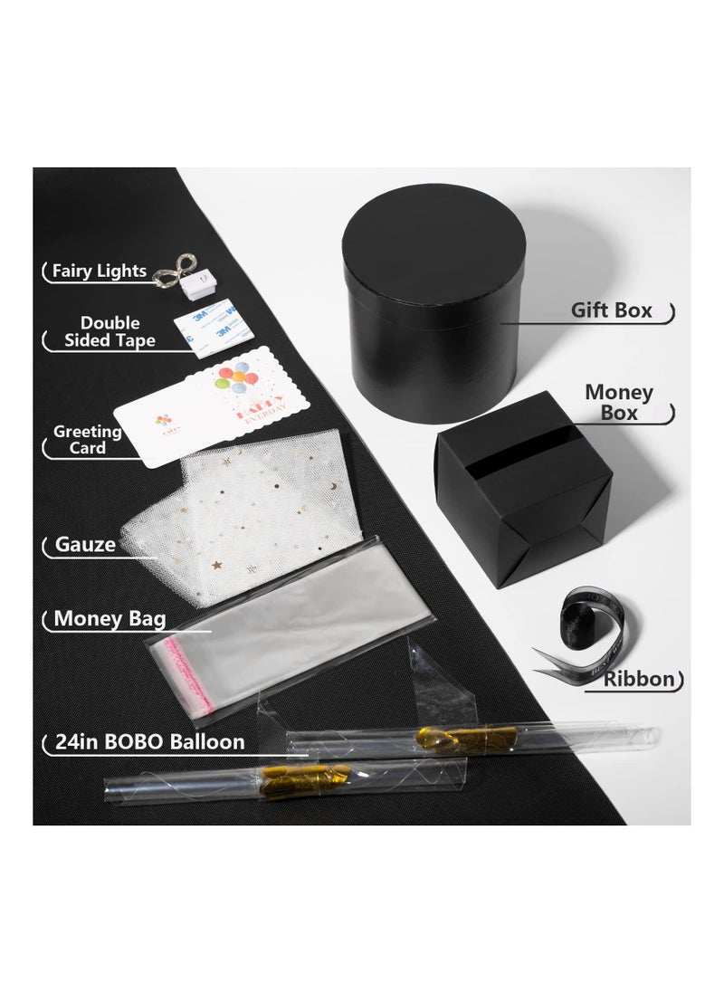 Excefore - Money Box for Cash Gift Pull, Money Gift Box Pull, Balloon Surprise kit, Money Pull Out Gift Box for Wife, Girlfriend, Mother, Friend - Image 1