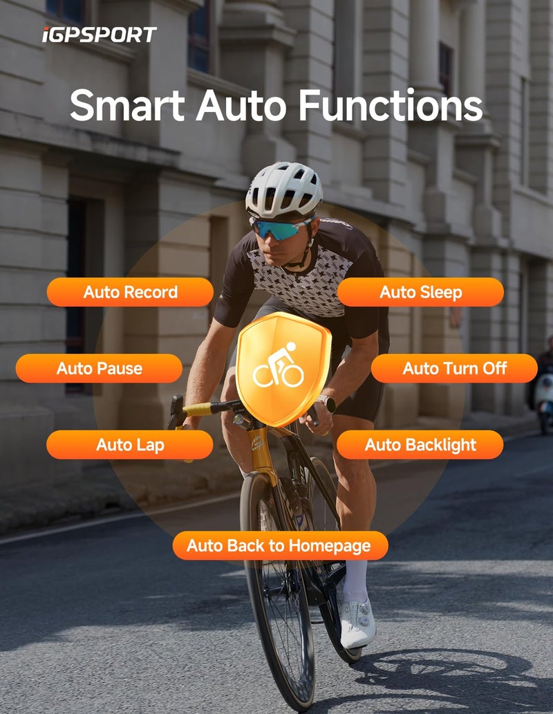 iGPSPORT BSC100S Bicycle/Bike Computer Wireless, 2.6 inch LCD Display Rechargeable Waterproof GPS Cycling Computer (BSC100S Set) - Image 4