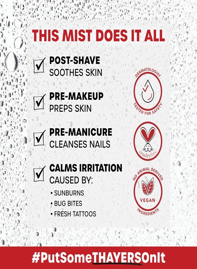 Thayers Alcohol-Free Witch Hazel Facial Mist Toner with Aloe Vera, Rose Petal, Soothing and Hydrating, for All Skin Types, Trial Size, 3 oz - Image 5