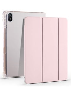 General Case Compatible with Huawei MatePad SE 11 inch 2024,Smart Slim Trifold Stand Auto Sleep/Wake Cover with Pencil Holder, Clear Transparent Back Shell 
