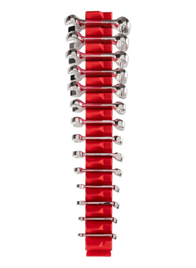 TEKTON Stubby Combination Wrench Set with Modular Organizers, 14-Piece (6-19 mm) | WCB95402 - Image 1