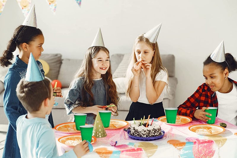 DecorRack Dark Green Plastic Cups  12 oz Disposable Cups  Reusable Party Supplies (120 Count) - Image 4