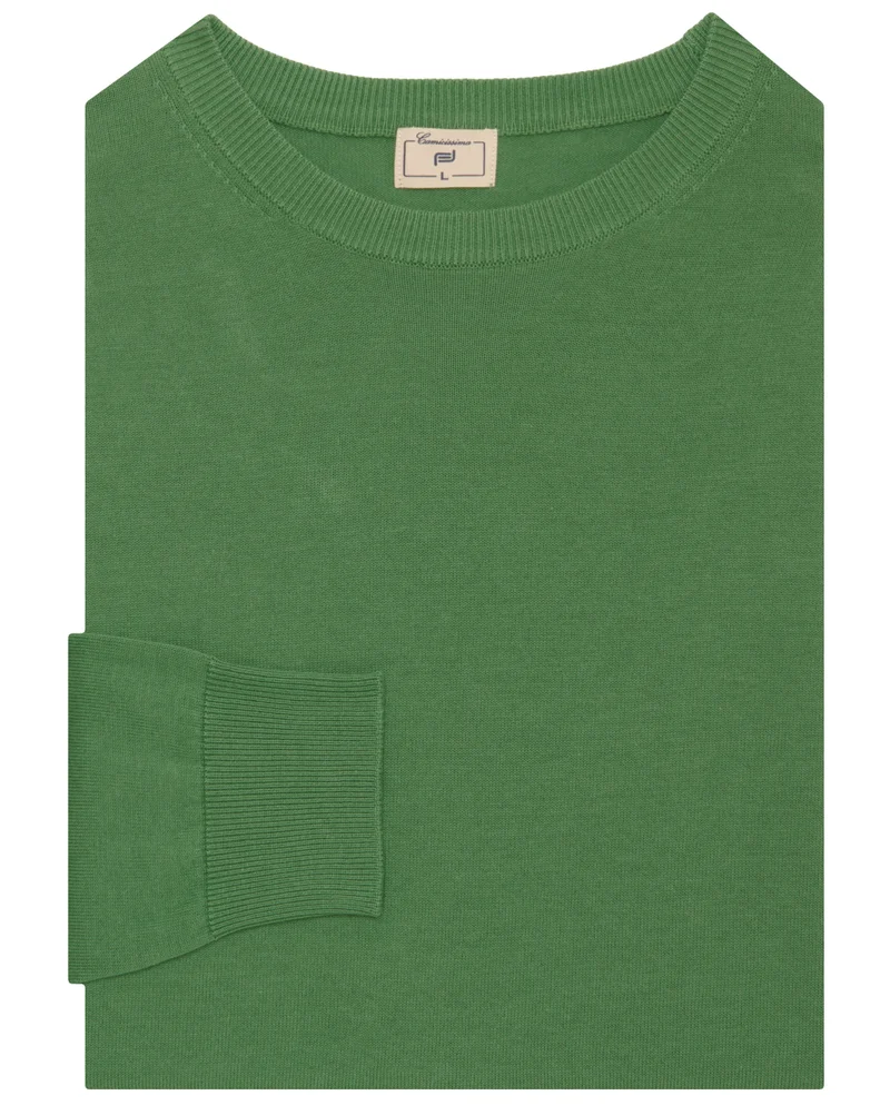 Camicissima Cotton Basic Crew Neck Sweater