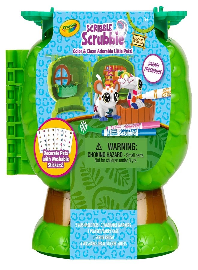 Crayola Scribble Scrubbie Pets Safari Treehouse, Toy Storage Case, Gift for Boys & Girls - Image 2