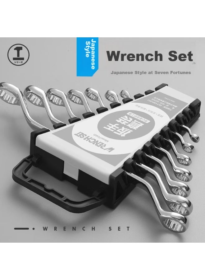 Greener Wrench Set, Combination Open-end And Box-end, 14-piece Set, 8mm-24mm, Quick-release Fixed Wrench, For Car Repair - Image 5