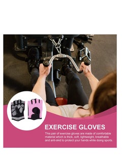 WENBO Breathable Sports Gloves Black Sports Gloves Cycling Gym Non-slip Half Finger Gloves for Women Men  - Image 3