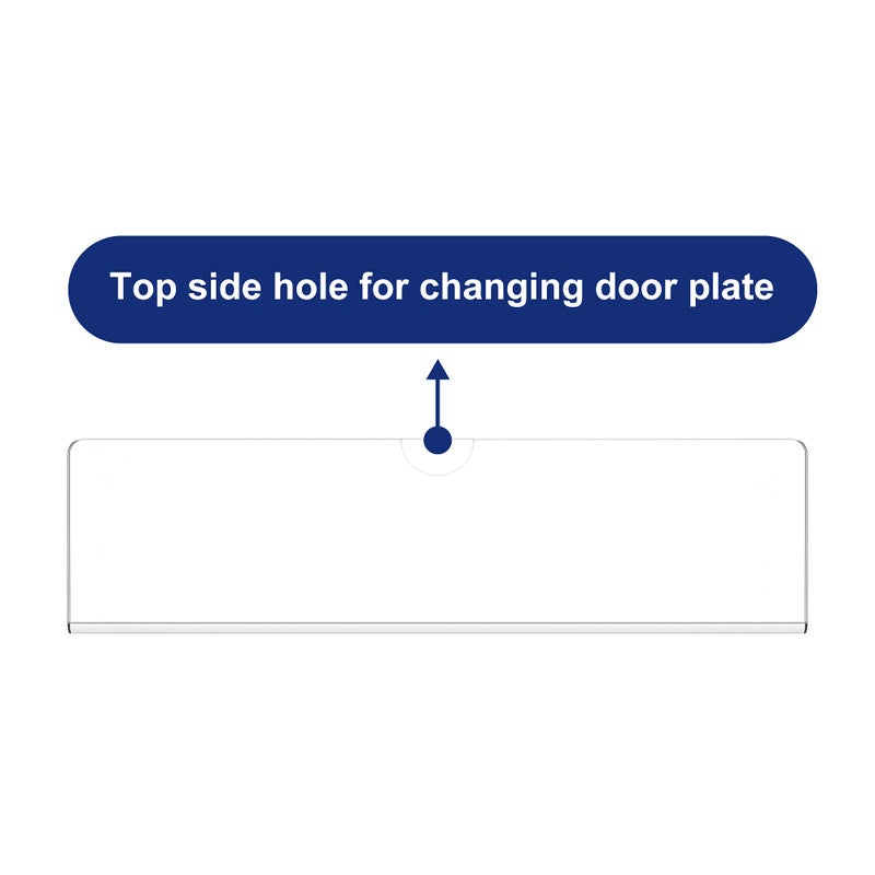 KOTEMON Acrylic Wall Name Plate Holder, Door Plate with Adhesive Tapes, Clear Sign Holder Frame, 2"x8", 10 Pack - Image 3