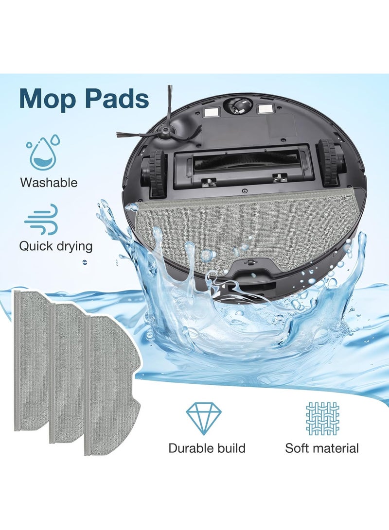 Neox 12 Replacement Kits  Compatible with Eufy Clean X8 Pro Robot Vacuum Cleaner X8 Pro Accessories, 1*Main Brush 2*Hepa Filters 2*Mop Pads 3*Vacuum Bags 4*Side Brushs - Image 3