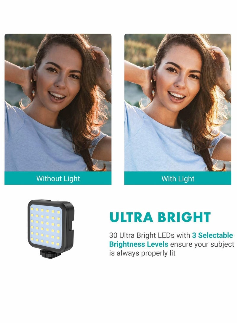 SYOSI Tripod Holder, Video Kit Accessories, Table Tripod Phone Holder, Microphone LED Video Light Remote Shutter, for Phone Video Recording, for YouTube, for Vlog (black) - Image 4