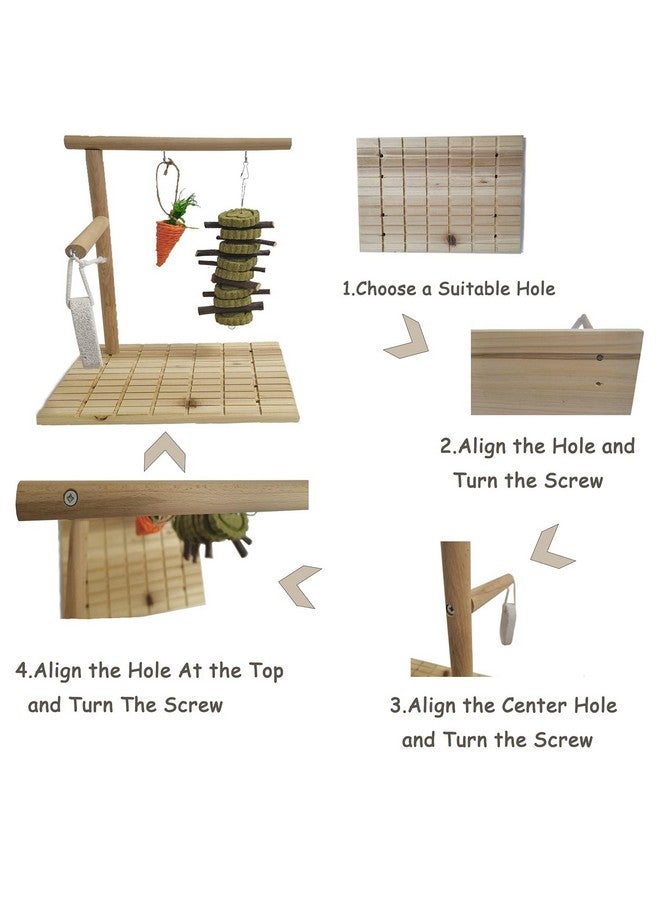هامليدي لوح خدش أرنب هاميليدي، ألعاب مضغ للأرانب، ألعاب أرانب خشبية للأرانب الداخلية، ألعاب إثراء الأرانب المللية لشينشيلا وخنازير غينيا والقنفذ - Image 3