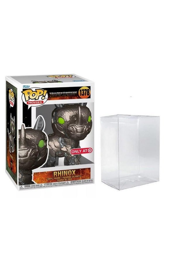 Funko - Pop! Rhinox Transformers Rise Of The Beasts 1378 Action Figure Bobblehead Pop (Bundled With Compatible Box Protector Case) 3.75 Inches - Image 1