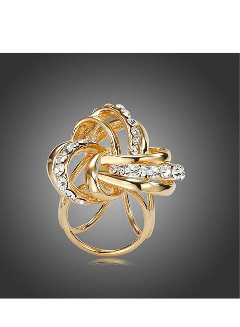 SYOSI Ladies Three Rings Silk Scarves Clip,  Simple Fashion Clothing Buckles, Scarf Chiffon Buckle, Suitable for Ladies Girls Clothing Scarf Shawl  - Image 5