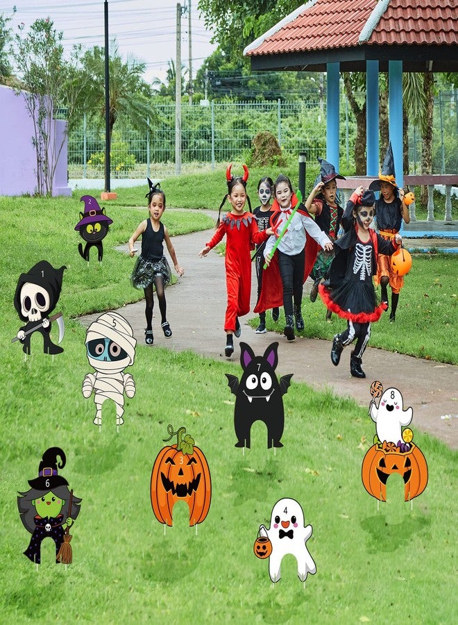 Capoda 8 Pieces Halloween Mini Golf Game Hlloween Golf Yard Sign Mini Golf Club Yard Stakes for Halloween Golf Party Halloween Lawn Garden Yard Outdoor Game Decorations - Image 4