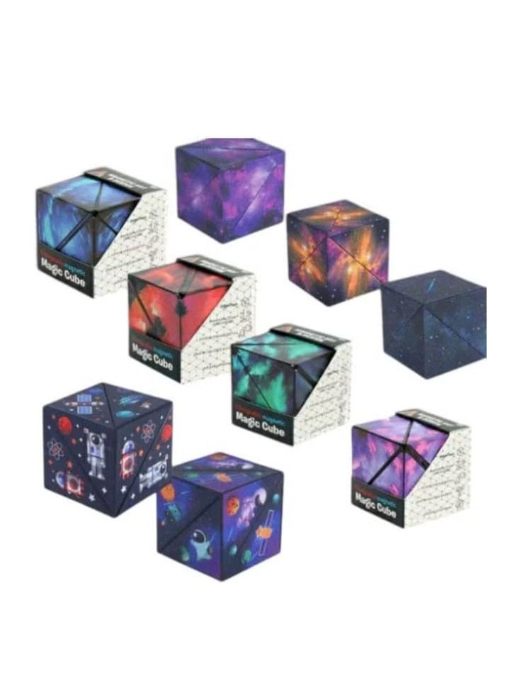 صندوق تحويل الأشكال - مكعب فيدجيت حائز على جوائز مع 36 مغناطيسًا من العناصر الأرضية النادرة - مكعب سحري ثلاثي الأبعاد استثنائي - لعبة فيدجيت مغناطيسية مكعبة تتحول إلى أكثر من 70 شكلًا