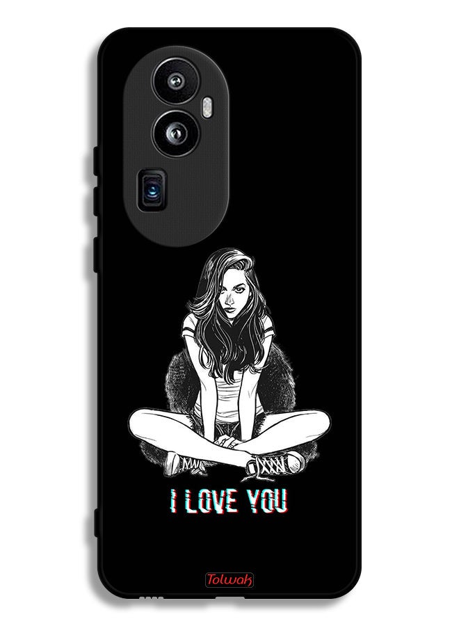 Tolwak Oppo Reno10 Pro Plus Protective Case Cover I Love You Art - Image 1